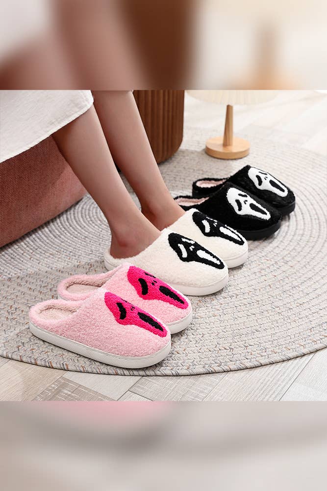 Halloween Ghost Fleece Slipper ZK1955