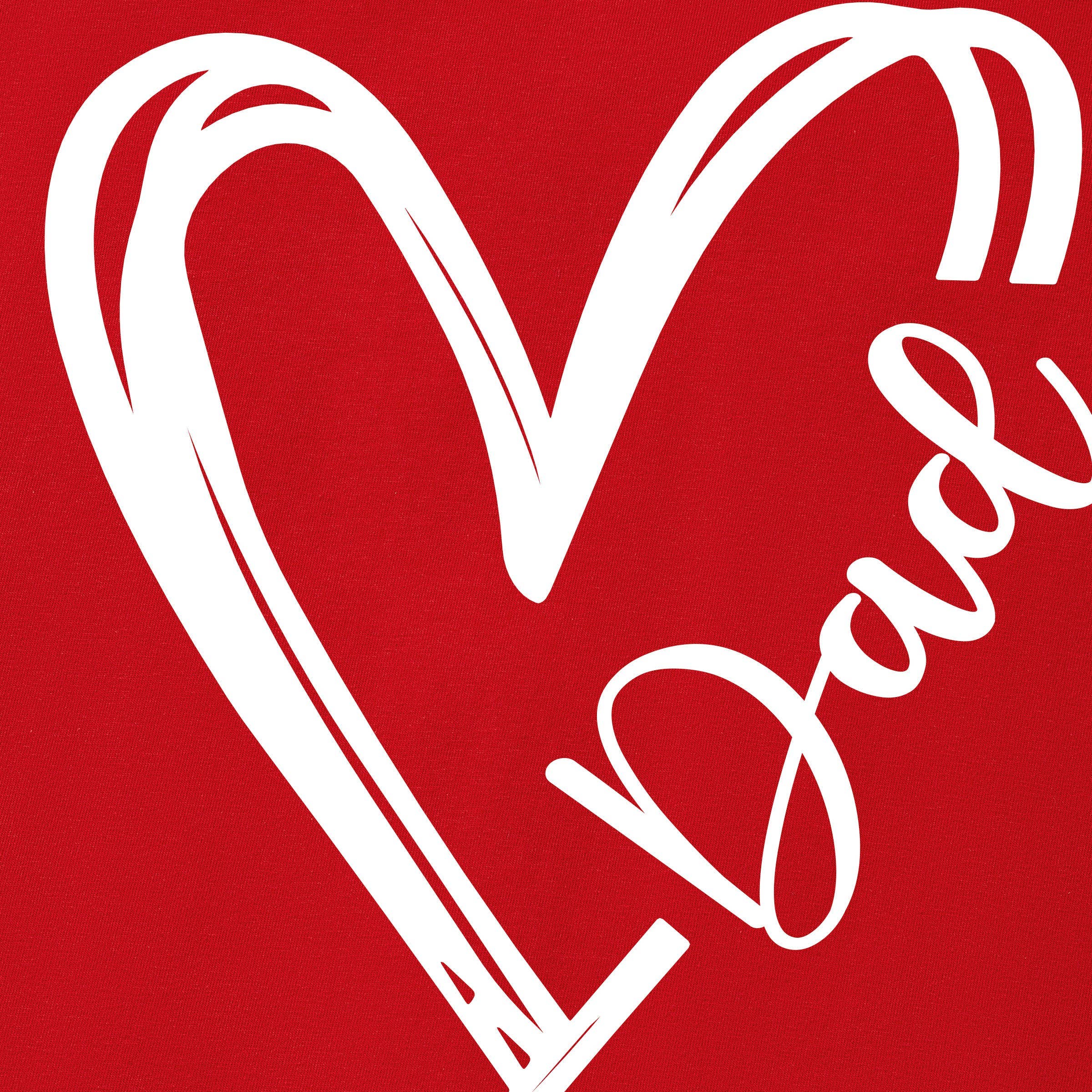 Valentine's Day Heart Pattern Cotton Matching Family T-shirt