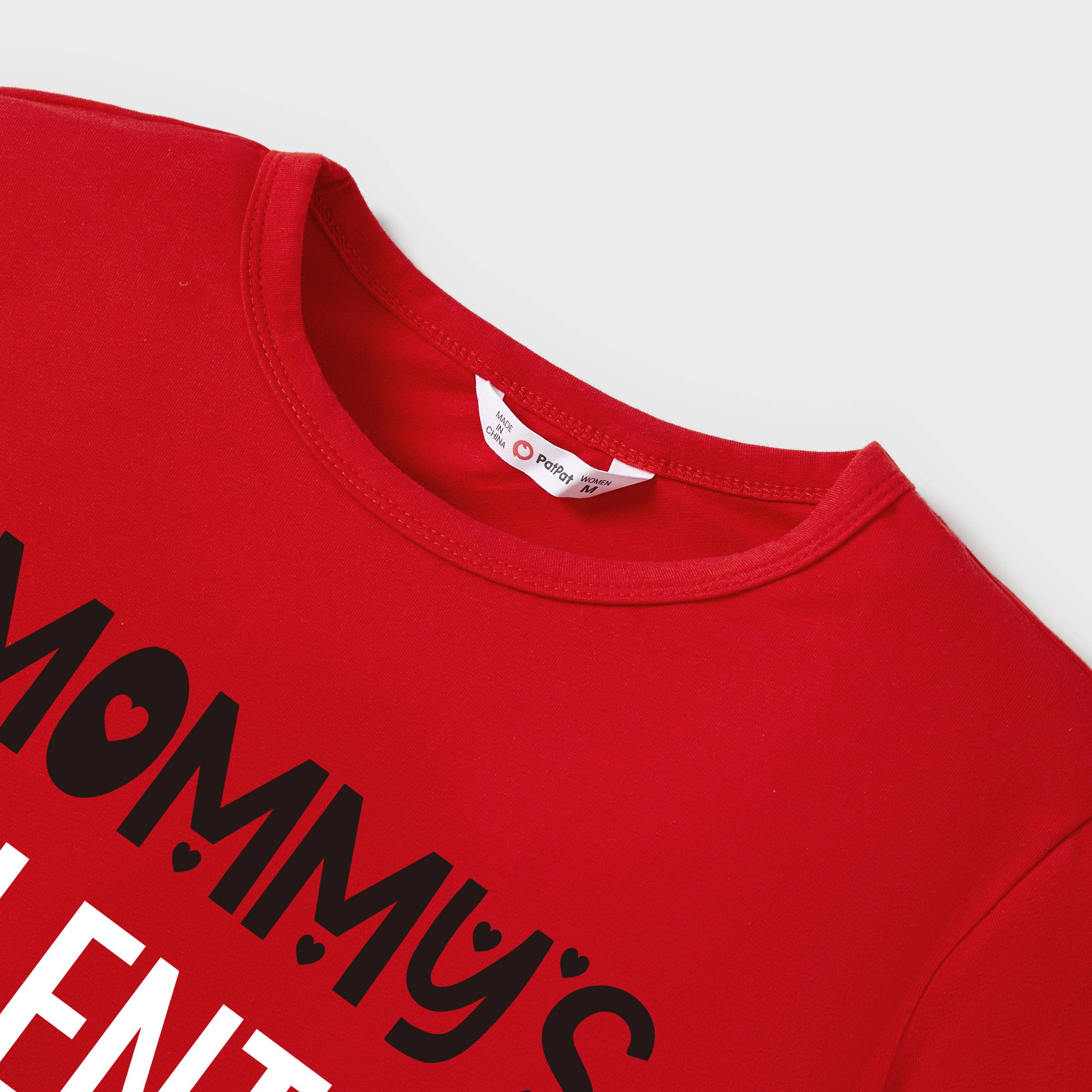 Valentine's Day Family Matching Cotton Letter T-shirts