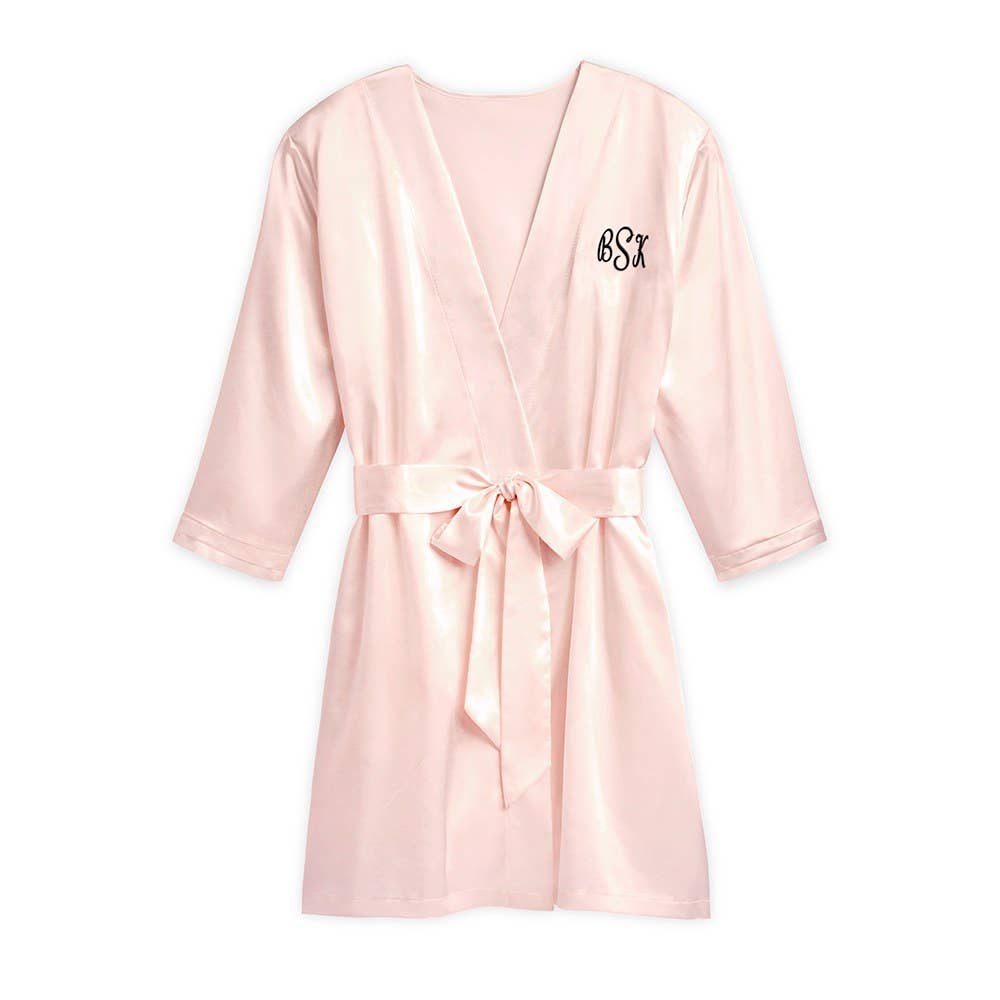 Women's Satin Robe With Pockets - 15 Colors