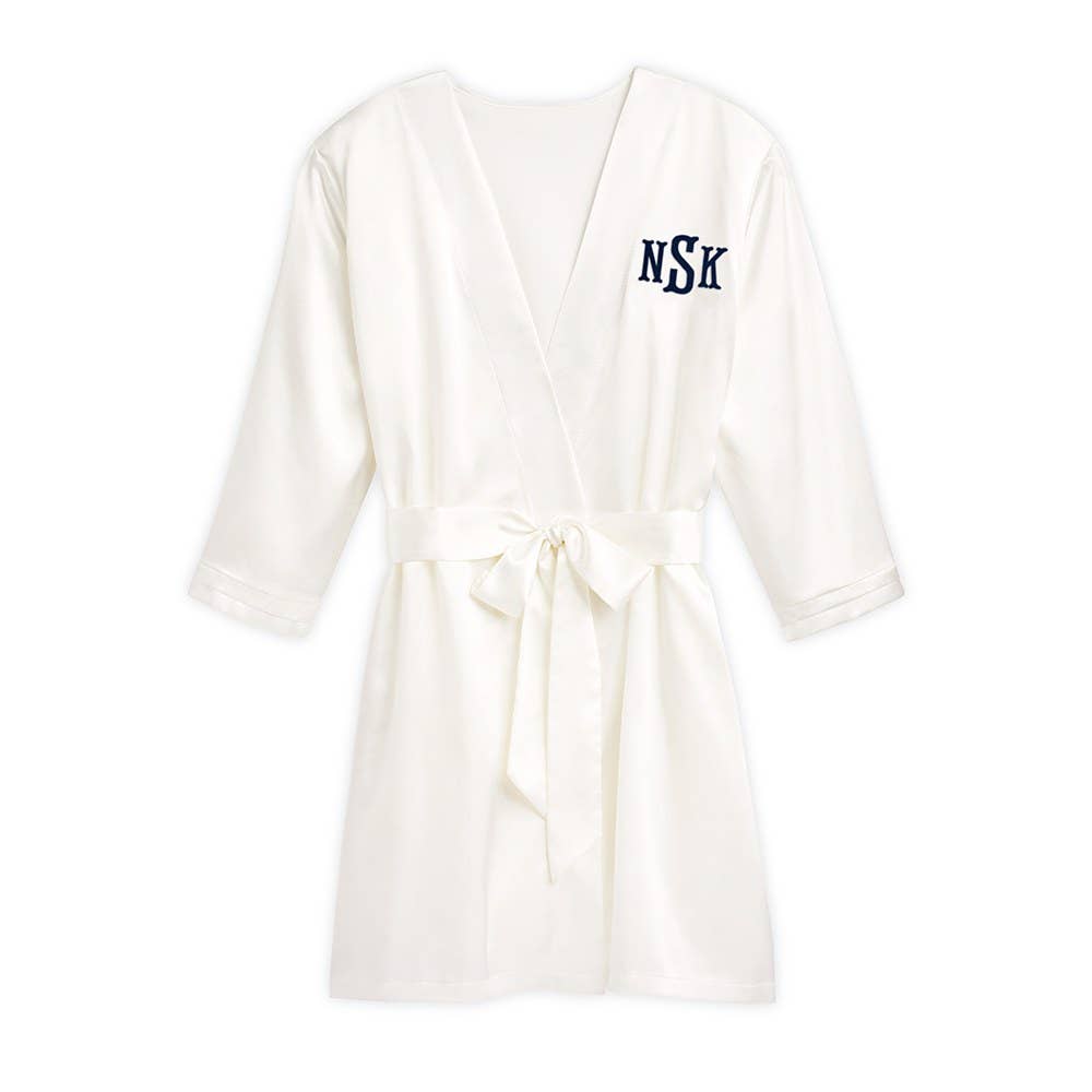 Women's Satin Robe With Pockets - 15 Colors
