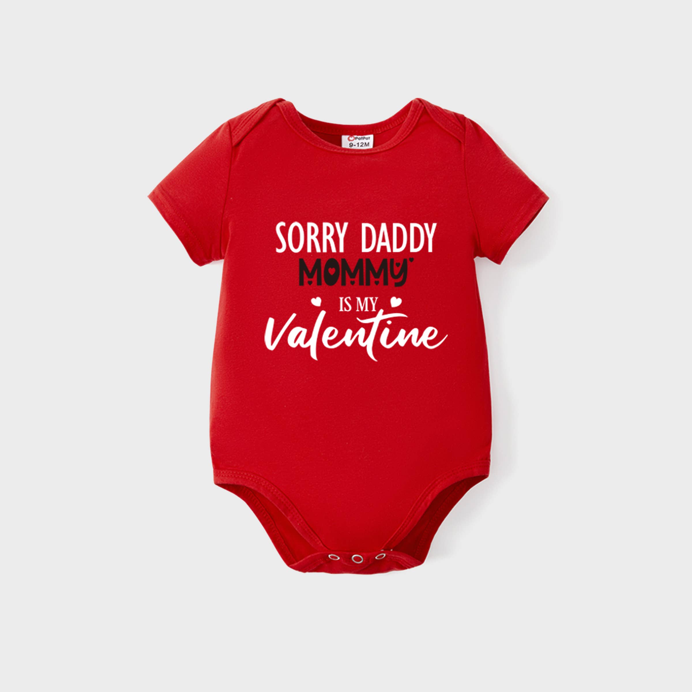 Valentine's Day Family Matching Cotton Letter T-shirts