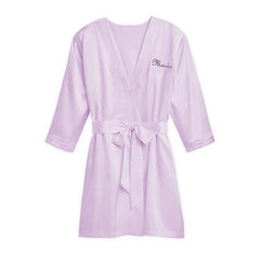 Women's Satin Robe With Pockets - 15 Colors