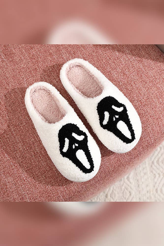 Halloween Ghost Fleece Slipper ZK1955