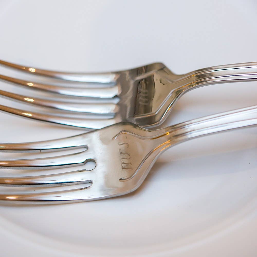 Mr. & Mrs. Cake Fork Set