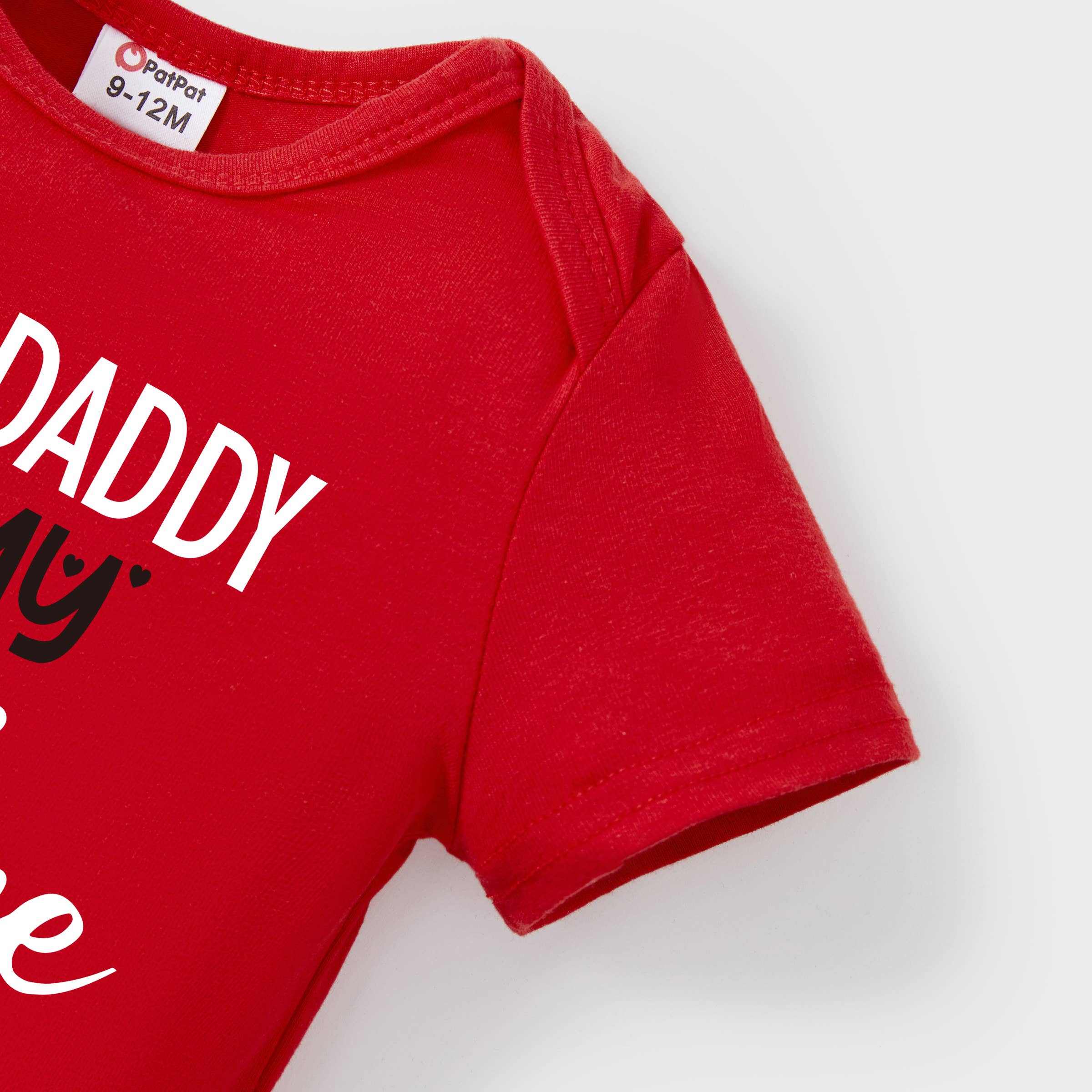 Valentine's Day Family Matching Cotton Letter T-shirts