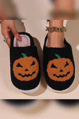 Halloween Pumpkin Fleece Slipper ZK2108