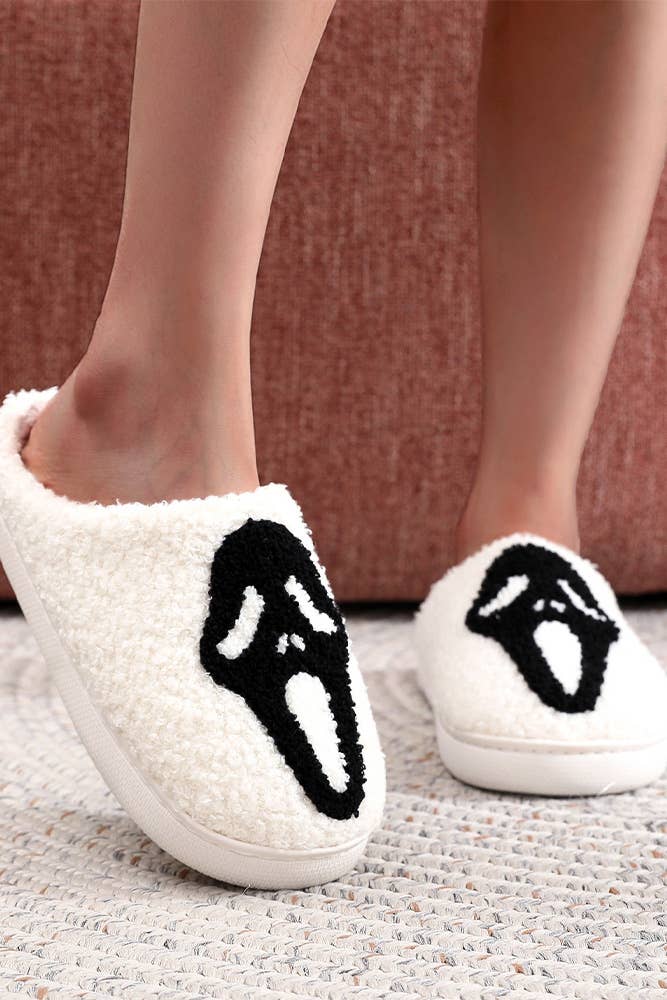Halloween Ghost Fleece Slipper ZK1955