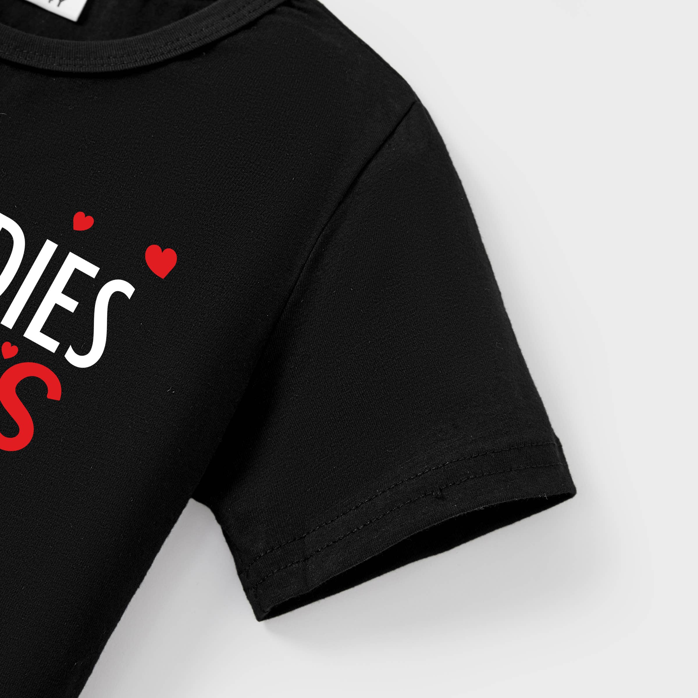 Valentine's Day Family Matching Cotton Letter T-shirts