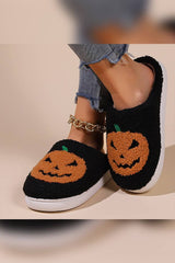 Halloween Pumpkin Fleece Slipper ZK2108