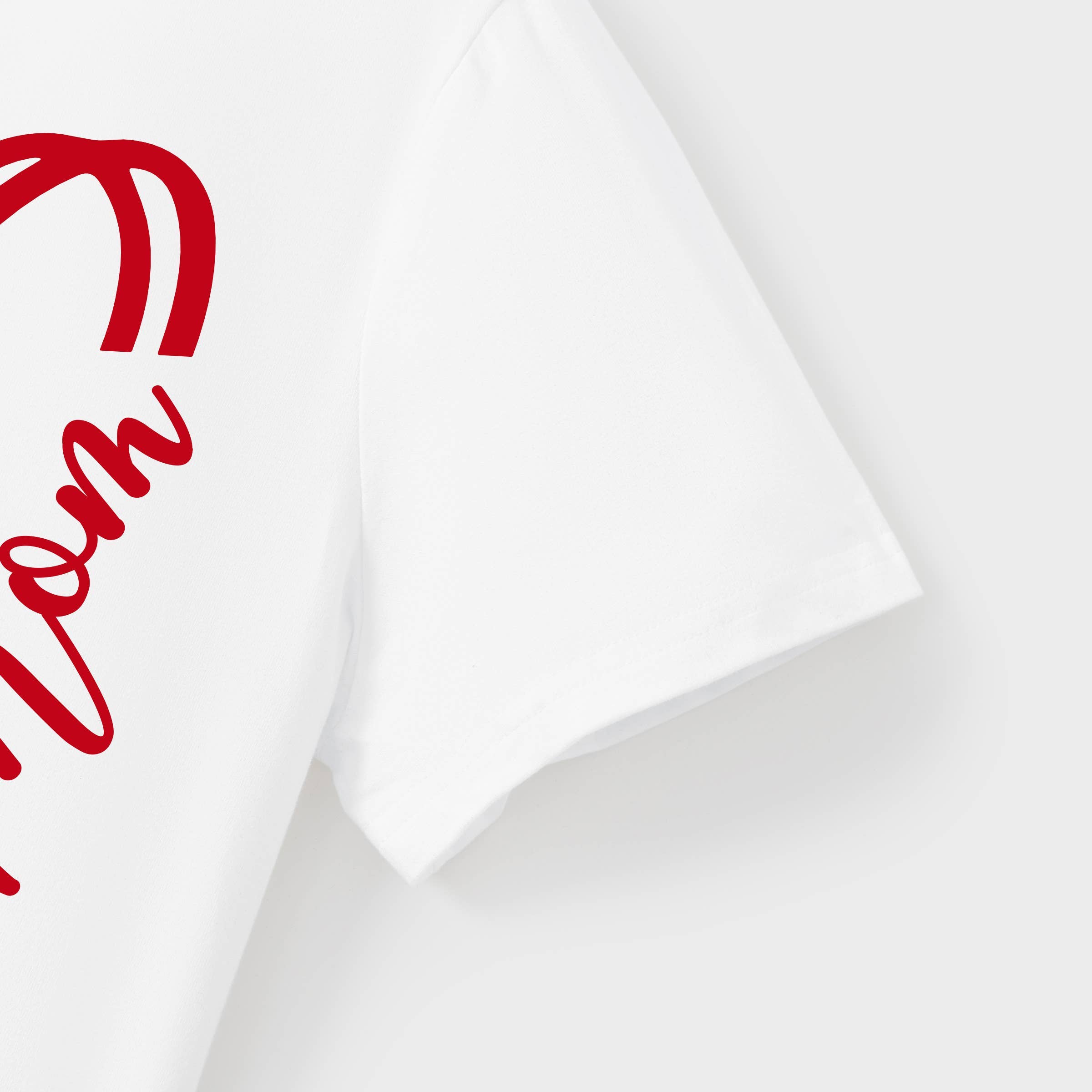 Valentine's Day Heart Pattern Cotton Matching Family T-shirt