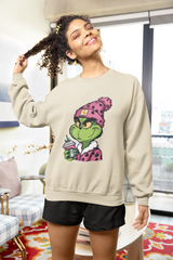 Boujee grinch crewneck graphic sweatshirt